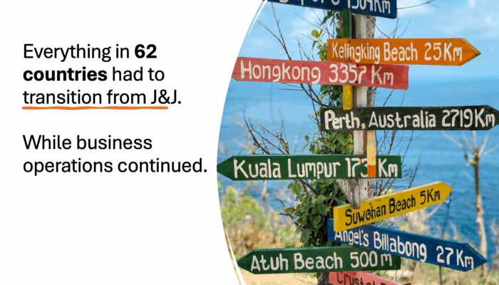 M&A transition while busines keeps running