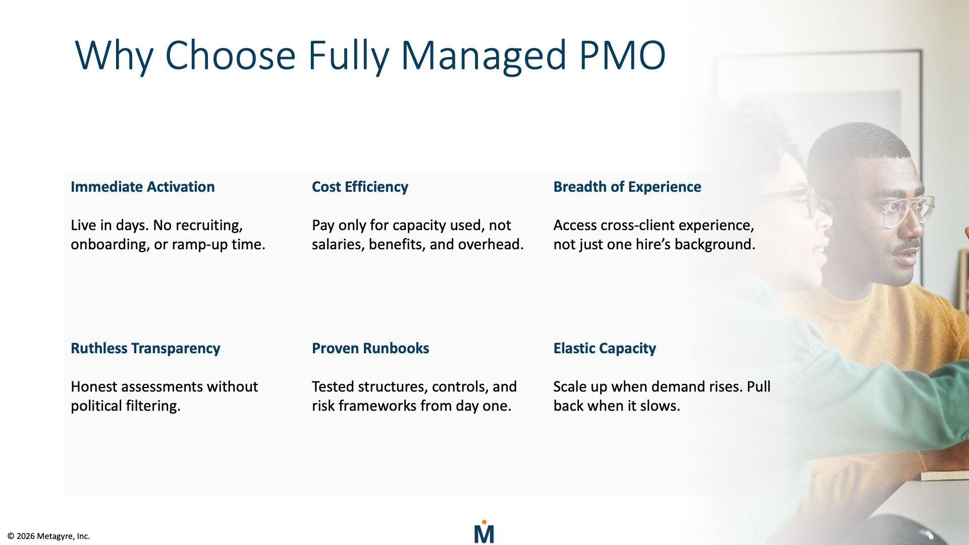 Metagyre’s Fully Managed PMO service