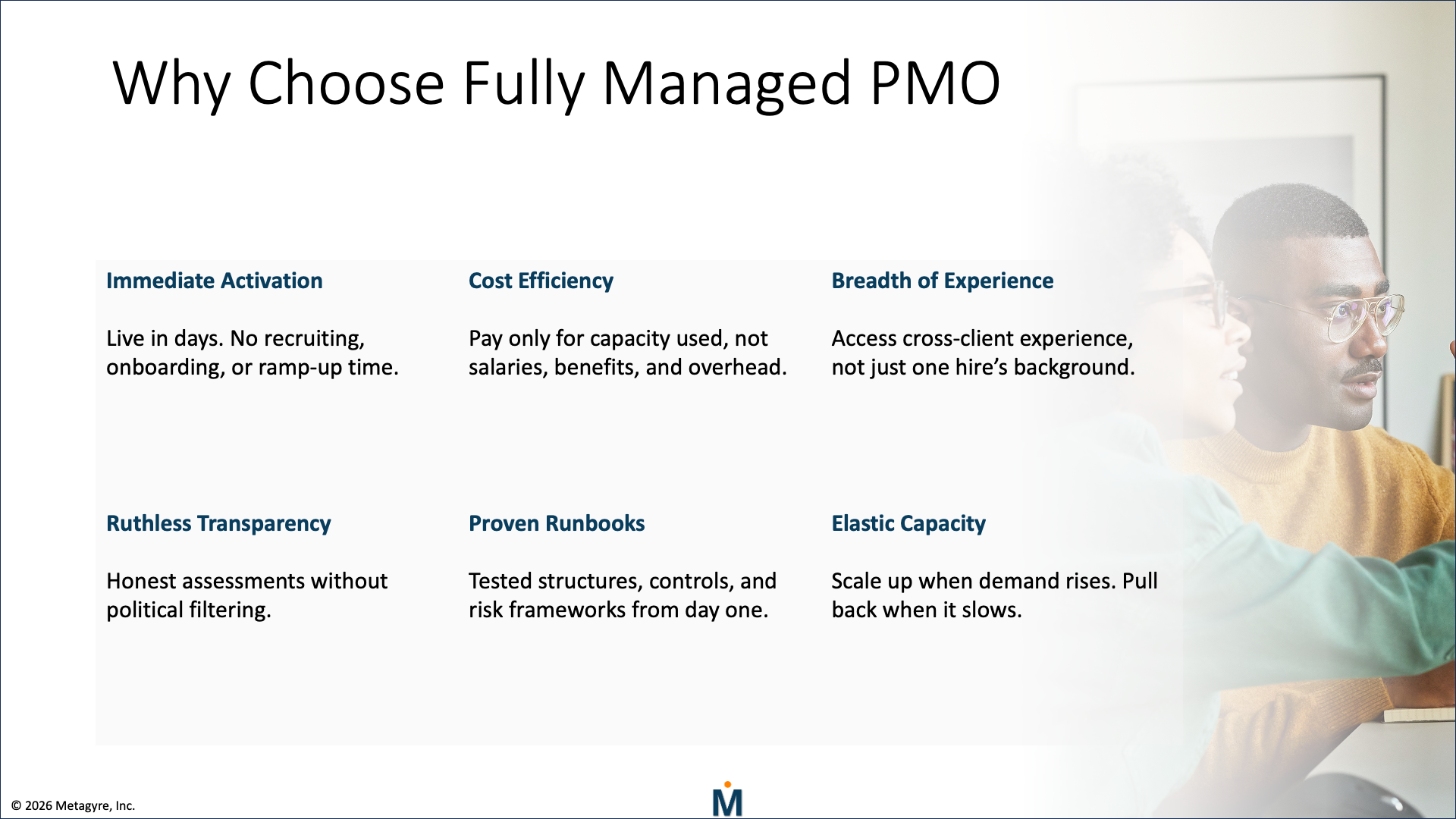 Metagyre’s Fully Managed PMO service