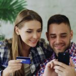 young couple credit union members
